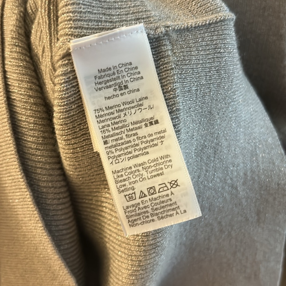 J. Crew Metallic Ruffle Neck Sweater - Picture 7 of 7
